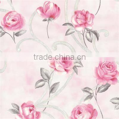 Hot Sale Modern Style Big Flowers Wallpaper for Home