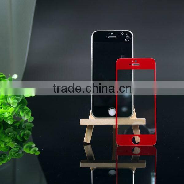 colorful mobile phone screen protect case tempered glass screen protector for iphone 5s/5c/5