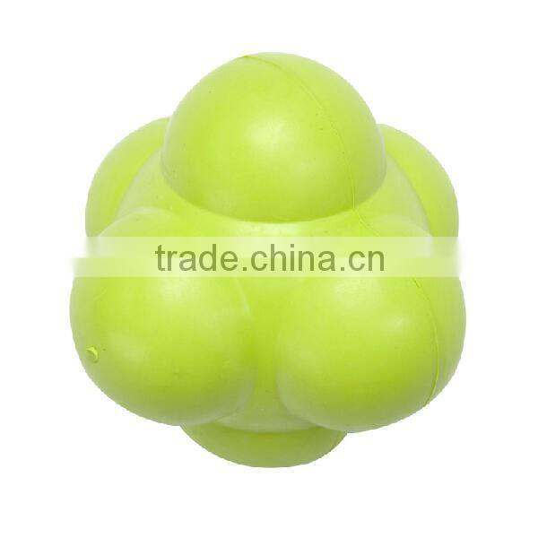 2014 new design 7cm rubber reaction balls for training speed
