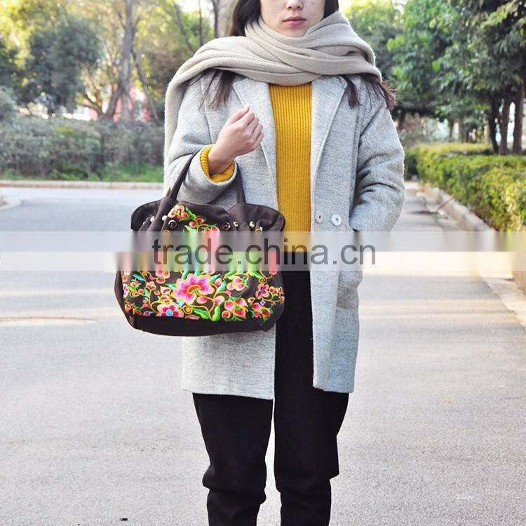 Vintage handbags shoulder bag big size for ladies high quality canvas handbag women