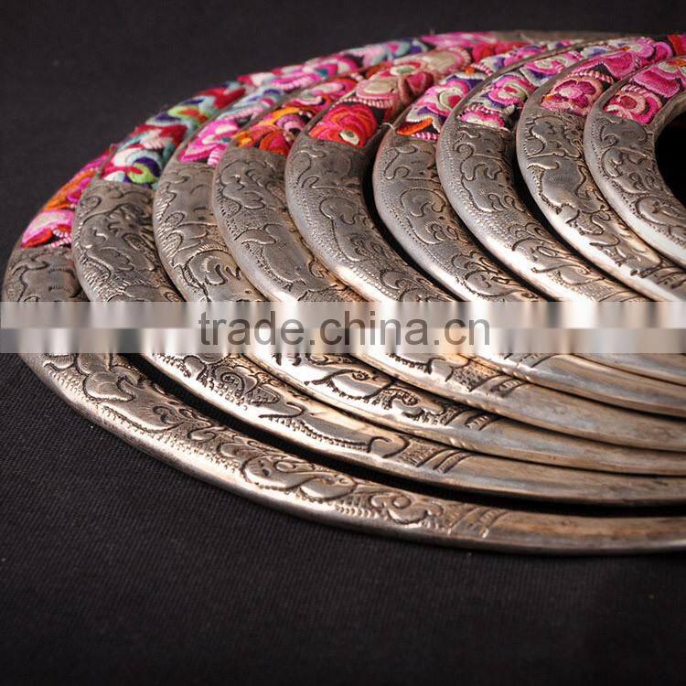 2015 new arrival 9 levels embroidered necklace vintage women necklace