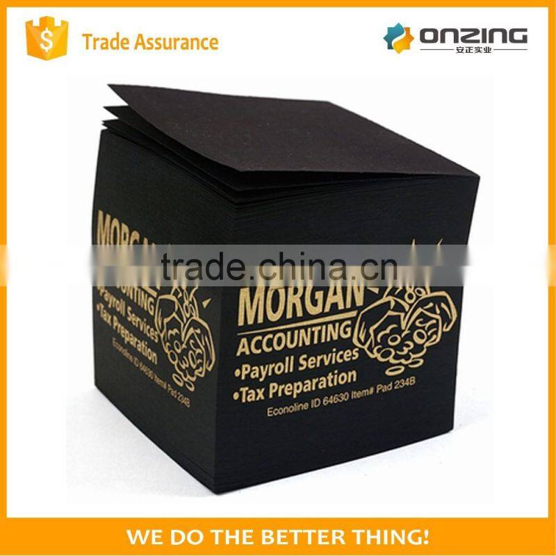 75*75*75mm custom eco sticky notes pad for business