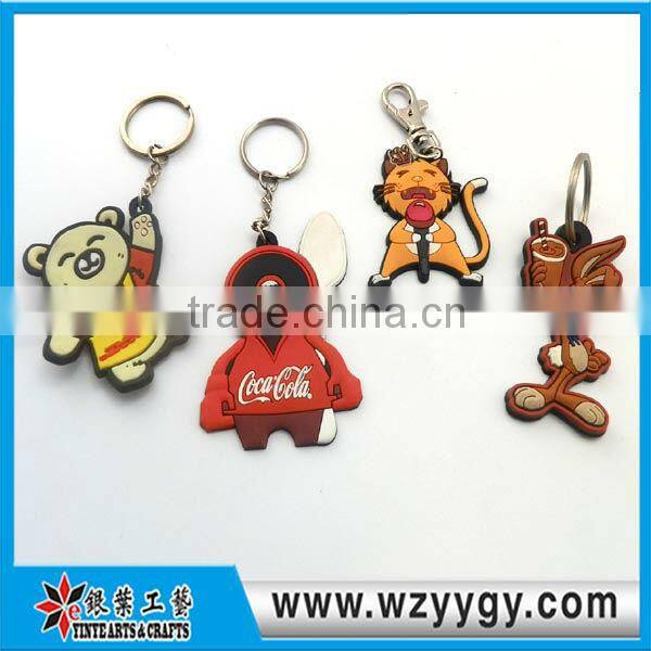 pvc soft animal promotion key chain