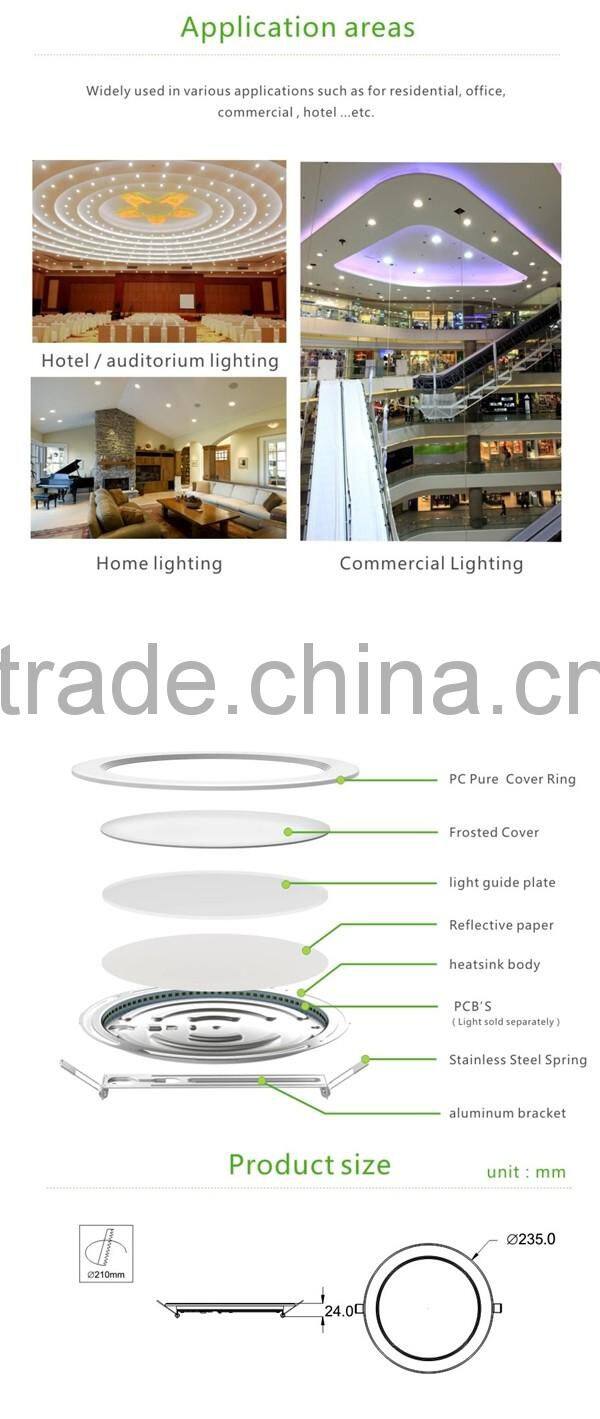 2016 new desigh round shape panel light 6W 9W led panel light with cool white