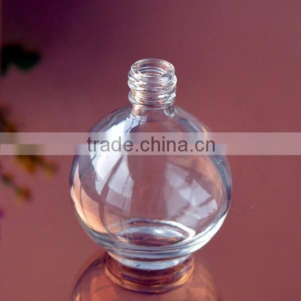 Transparent nail polish glass bottle