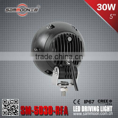 5 Inch 30W Round LED Driving Light work light NEW 2015 SAMMOON HOT SALE