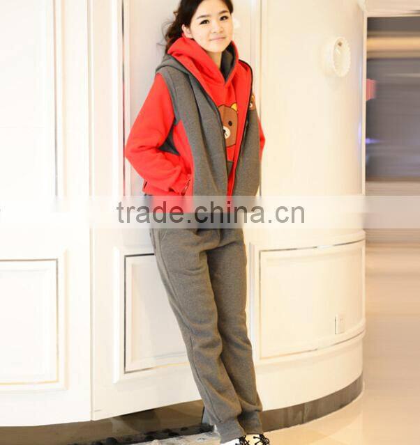 Hot sale autumn pregnant women suit, cotton materinity clothes, thick sweater suit