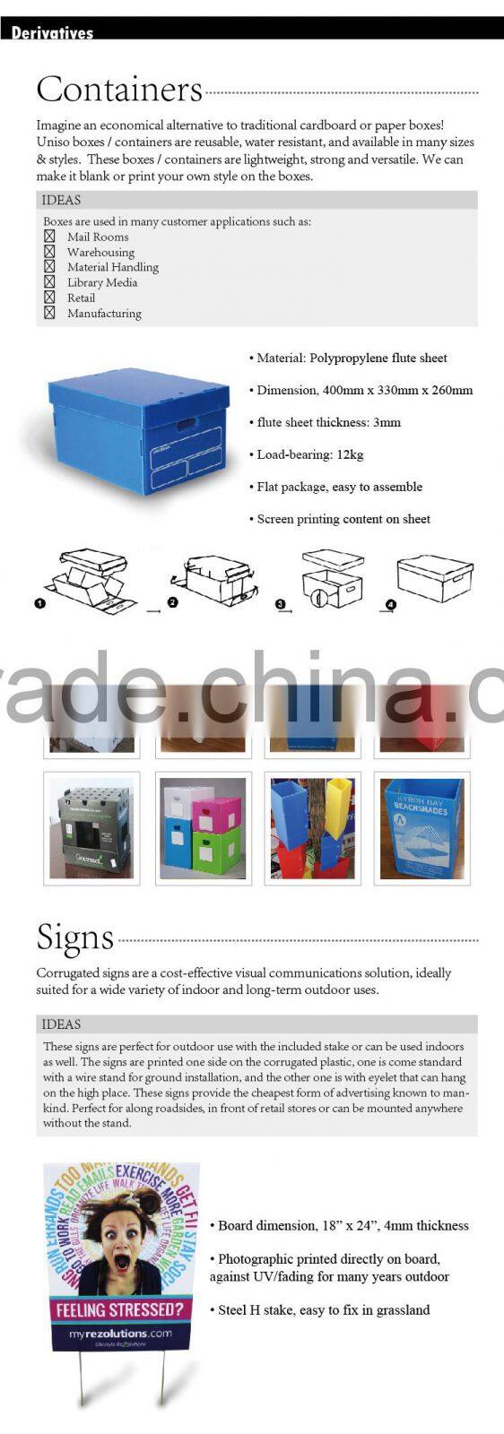 professional factory mede coroplast sign wire stakes