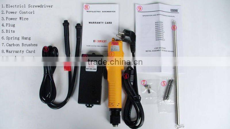 BSD Medium Torque Compact DC Automatic Electric Screwdriver electric driver for production line assembly tools, shut off clutch.