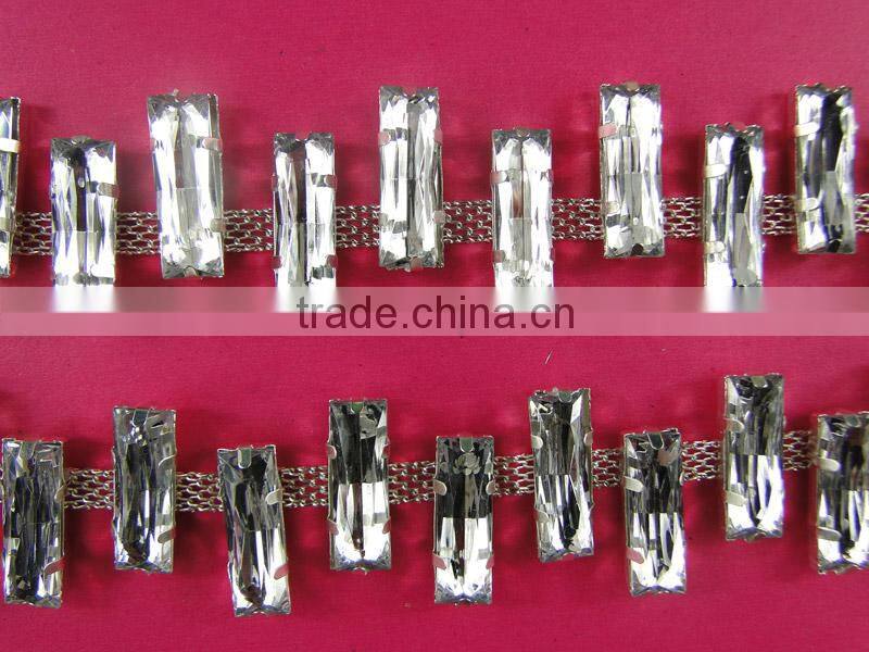garment accessories manufacturers women rhinestone decorative chain for women