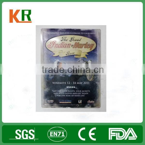 Custom metal tin plate sign