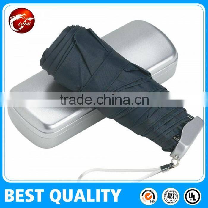 5 folding mini umbrella with case