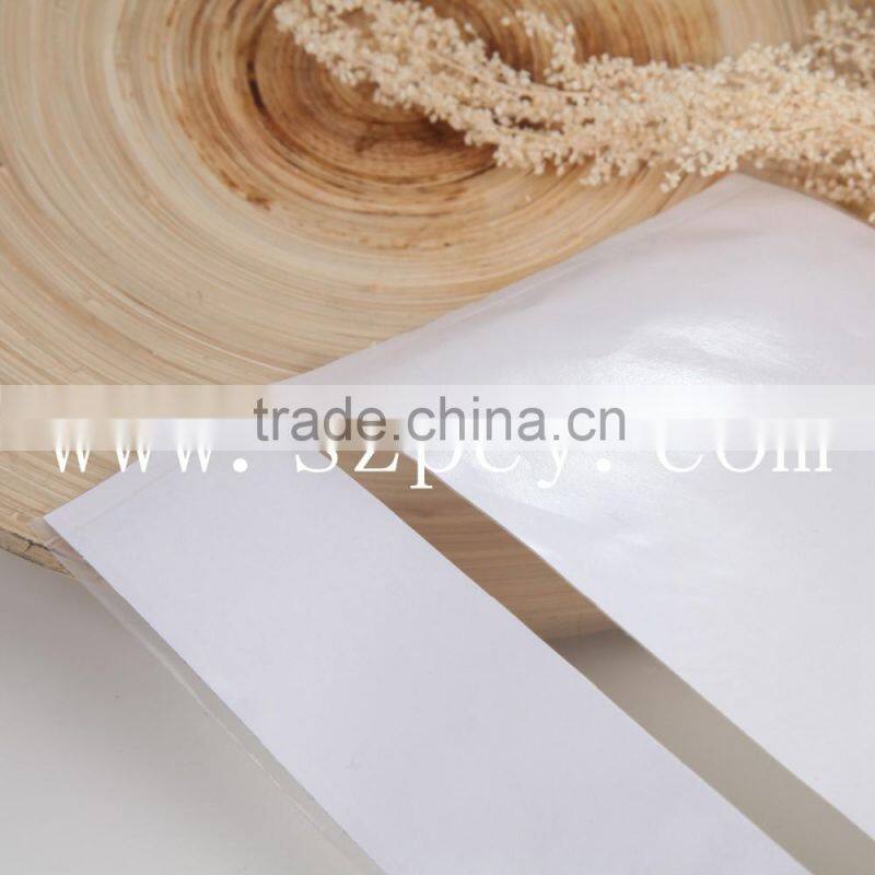 transparent self-adhesive on back plastic pe bag