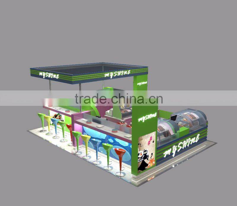 High-End Luxury Mall kiosk of milkshake kiosk design
