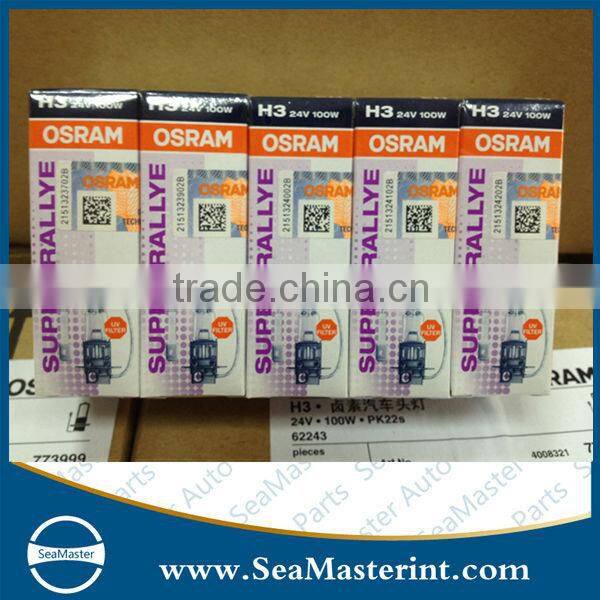 Original Osram H3 24v 100W halogen light (Off-road Vehicle) for Auto lamp