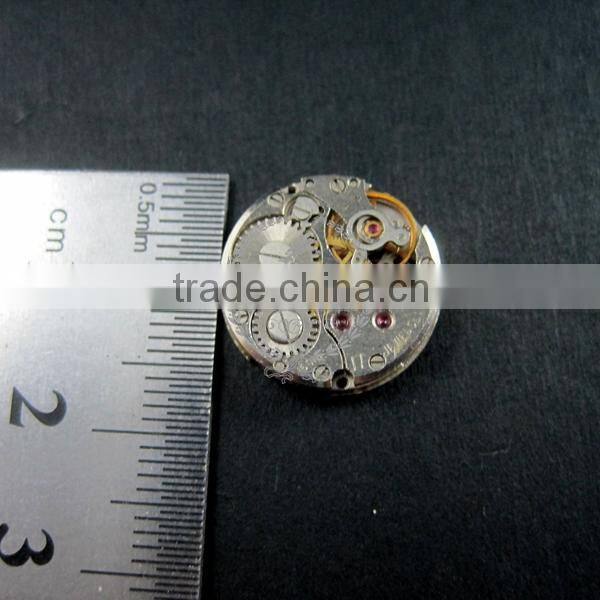 16.5mm setting size steam punk watch movement silver DIY base tray French cufflink supplies cuff link findings 1500028