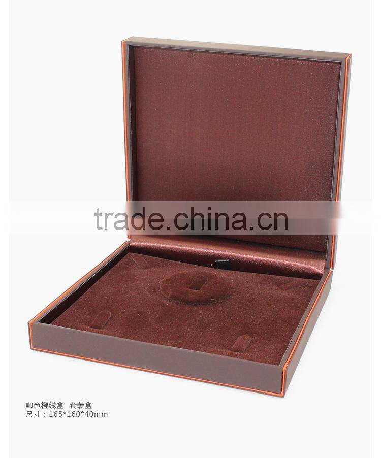 Superior customize texture paper PU jewelry cases ornaments box Earrings boxes