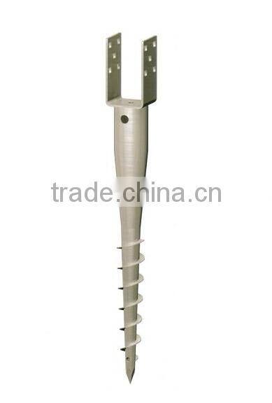 ground screw pole anchor, GALVANIZED SCREW GROUND ANCHOR
