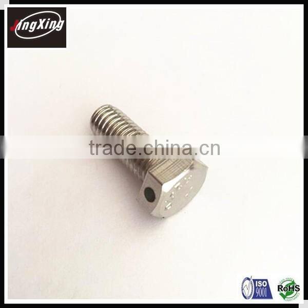 factory price DIN 931 stainless steel hex head half thread screw
