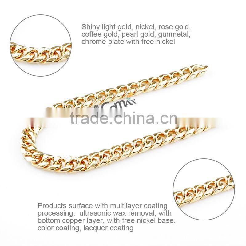 New Long Metal Gold Chains For Handbag Shoulder Strap