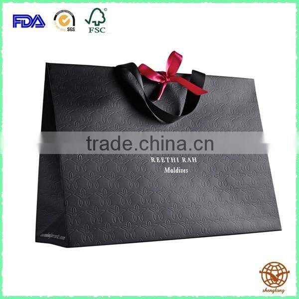 Cheap Recycled paper Shopping Bag with Rope Hanle