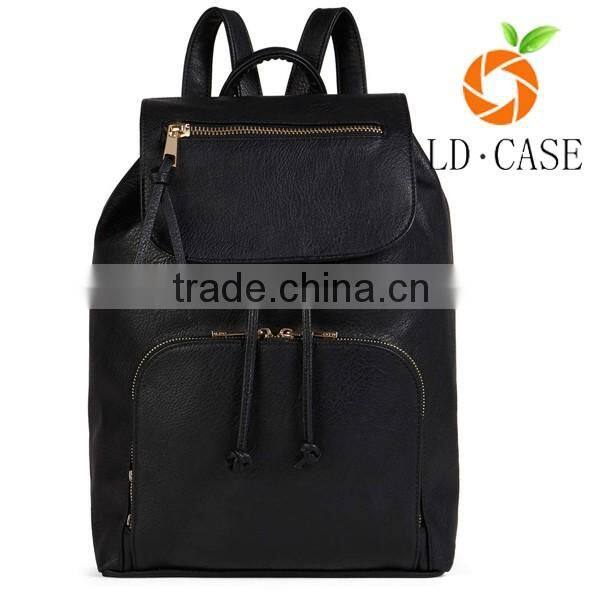 Factory promotion custom big leather backpacks for women