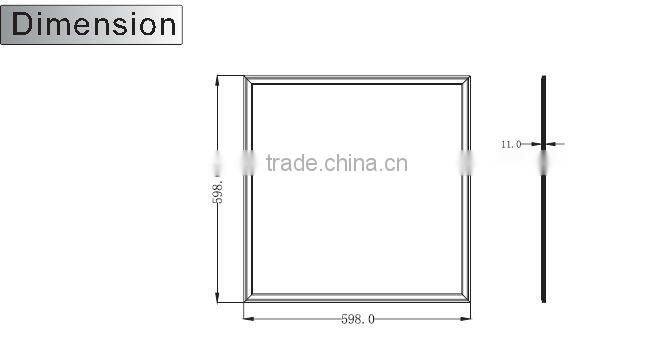 600mm*600mm 39W Customized Stain Super slim decorative light panels