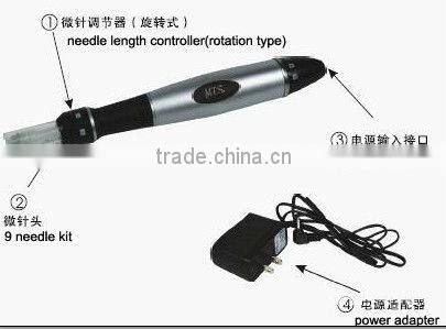 professional micro needle pen/anti ageing/anti wrinkle/electric derma beauty pen(CE approved)