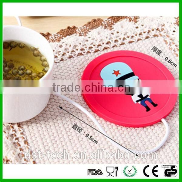 Mini usb silicone heat retaining coaster/ mat for cup