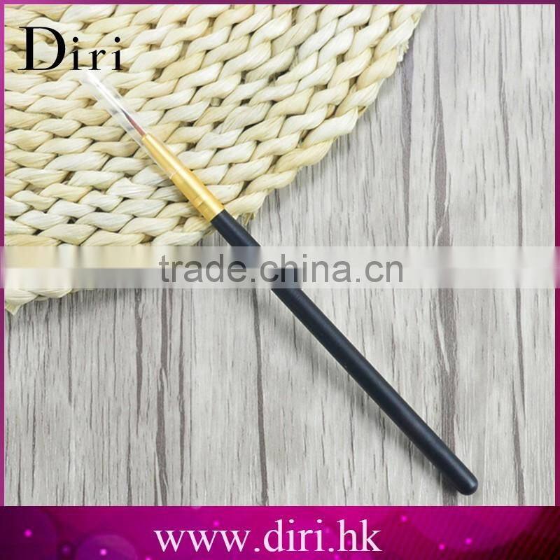 Free sample glisten collar natural wood handle eyeliner brush
