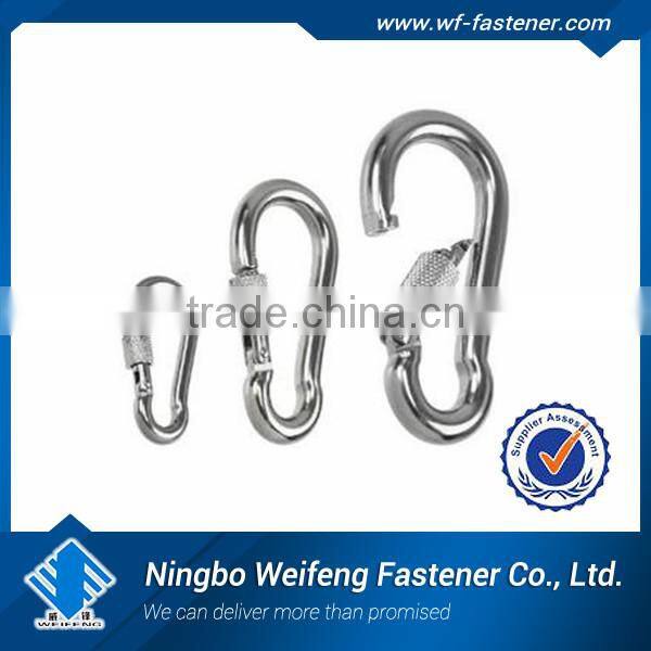 with no screw,stainless steel AISI304 or 316 DIN5299 stainless steel snap hook ,Caribine hook for sale China,snap hook