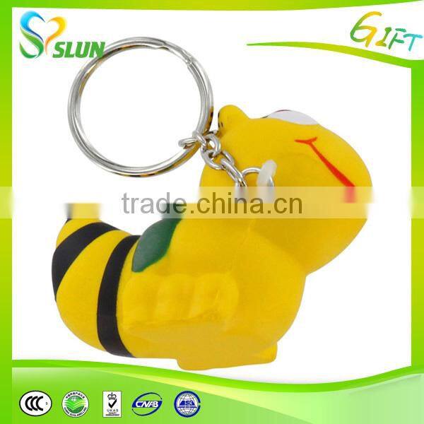 2015 hot sale new fashion design pvc keychain