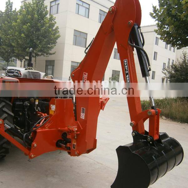 Side shift boom backhoe attachments for tractors