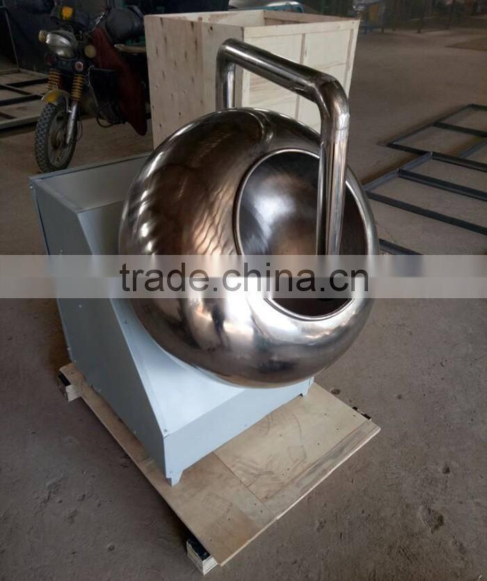 stainless steel chocolate sugar coating machine / chocolate coatingpan machine with sprayer