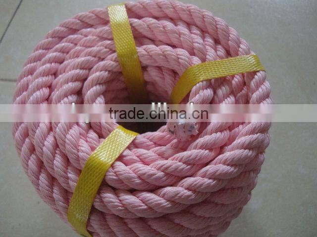 3 Strand 12mm Price Color Braided Twisted Yarn packing Nylon Ropes For Sale