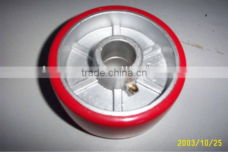 6x1.5 small solid rubber coated wheel