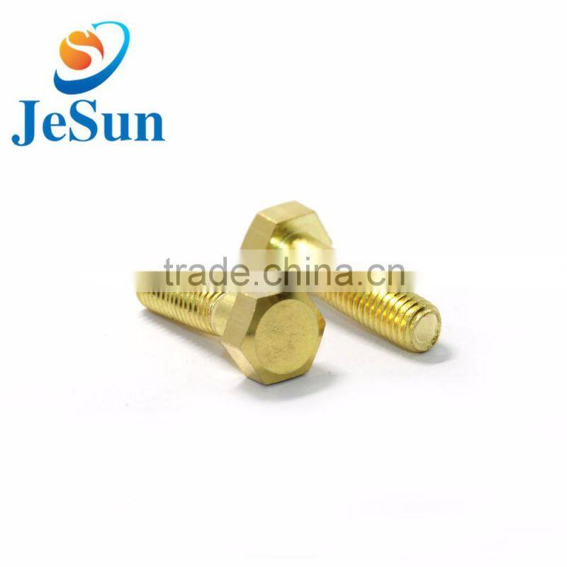 High quality brass parts brass screws with thread