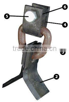 60Si2Mn material steel flail mower blade for AGRICULTURE machine