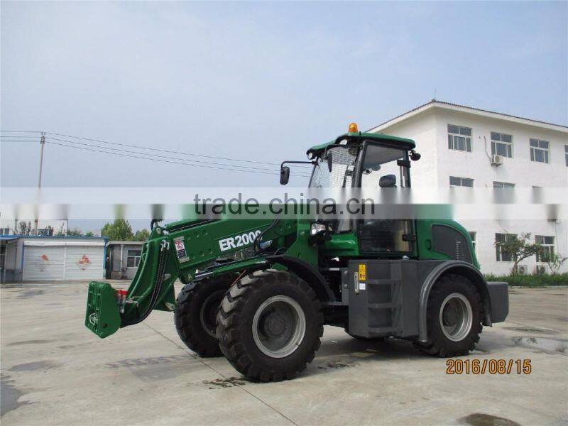 Everun brand CE approved 2TON telescopic arm boom wheel loader