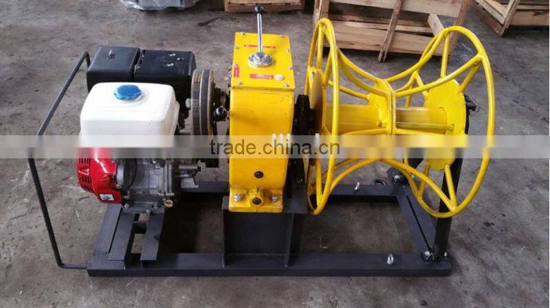 5 Ton HONDA engine cable wire winding winch cable wire rope winch