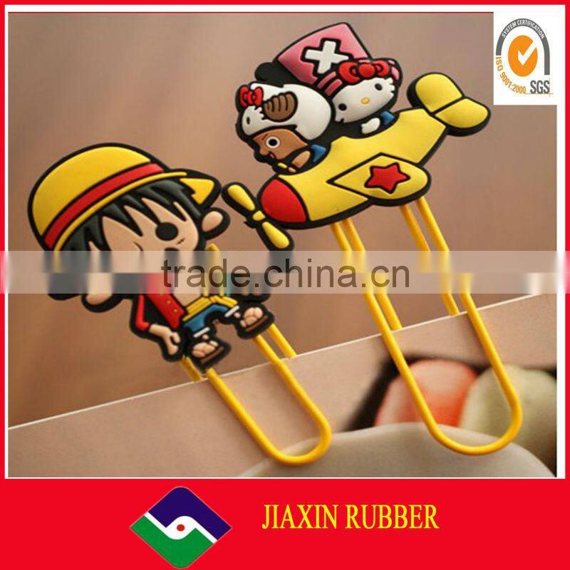 2D/3D effect lovely bee soft pvc book mark/clip book mark