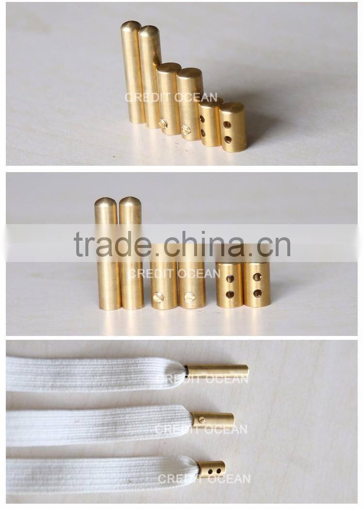 CREDIT OCEAN metal aglet for end of shoelace drawstring garment