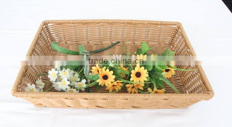 wholesale Washable supermarket plastic storage basket for fruit and vegetable
