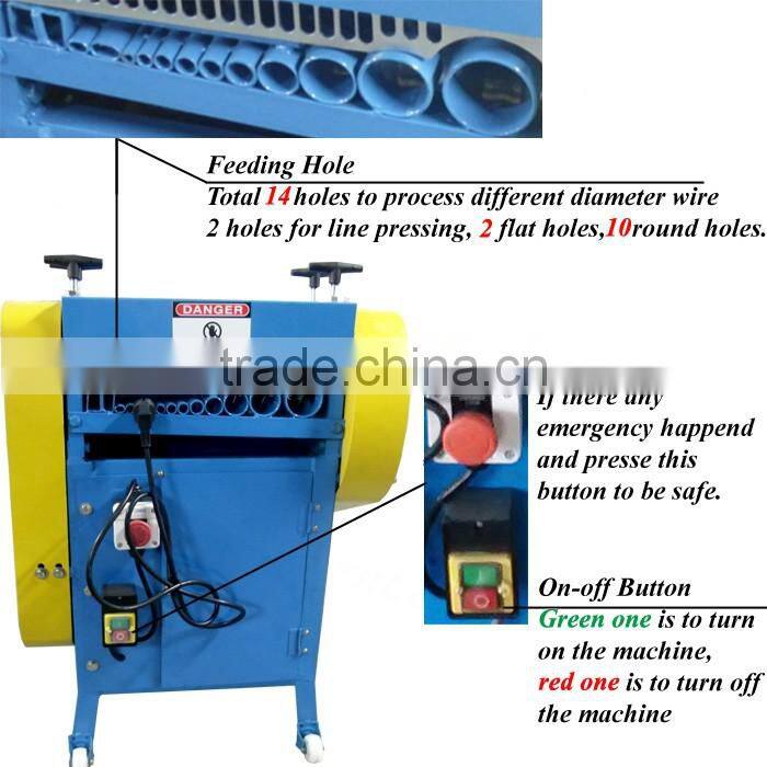 Multi-Function Cable Wire Stripping Machine/scrap copper recycling machine