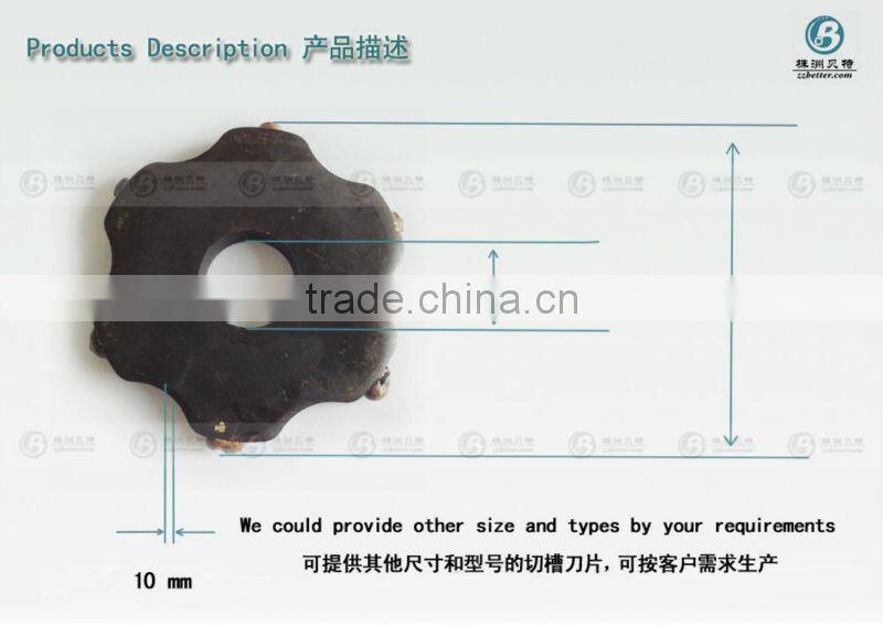 6 point carbide tip scarifier cutter