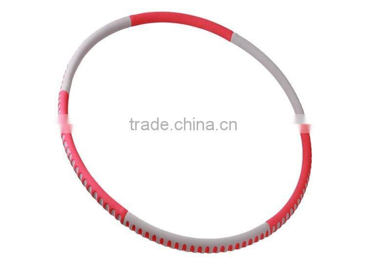 Fashion anti-break Anti-skid hula hoop/Increase weight stainless steel pipe hula hoop/detachable hula hoop