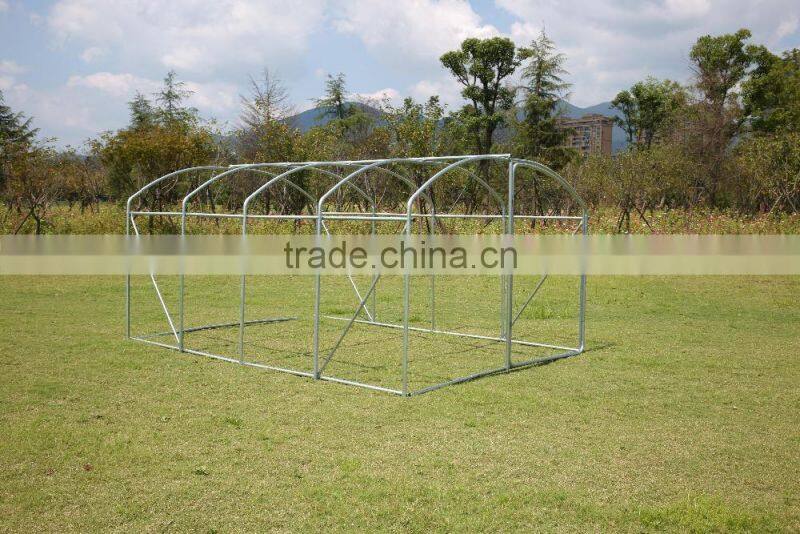4x3x1.95M large tunnel greenhouse polytunnel Fully Galvanised Steel Frame