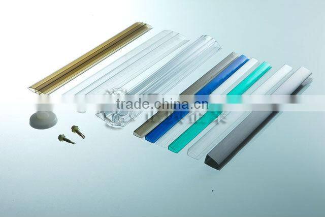 U profile for polycarbonate sheet