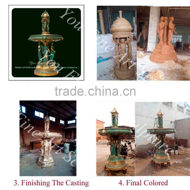Large Outdoor Bronze Statue Water Fountain