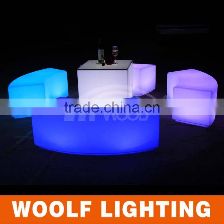 NEW design LED curved benches LED bar chair modern bar furniture